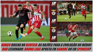 Kokçu em alta no Benfica as razões para a sua evolução ● Bah lesionado dúvidas na lateral direita [upl. by Herwick653]