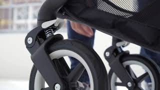 Bugaboo Fox 2  Allterrain stroller  How to use the twowheel position [upl. by Airom]