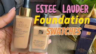 Estée Lauder Foundation and skin tint swatches  😍😍 [upl. by Enaed]