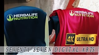 TShirt Printing 013  SeventySevenDigitalArts  Herbal Life 4K VIDEO UHD [upl. by Neivad430]