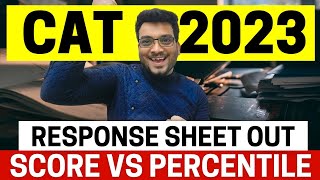 CAT 2023 Response Sheet is out  Response Sheet Discussion  Score vs Percentile [upl. by Igic]