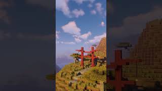 Simplest Tori Gate in Minecraft minecraft minecraftbuilding minecrafttutorial shorts torigate [upl. by Olimac]