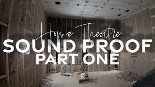 Soundproofing A Home Theatre With Acoustiblok  PART 1  Exeter Estate  AFT Construction [upl. by Quartana]