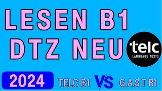 DTZ TELC B1 Lesen 2024  B1 Test Leseverstehen  Prüfung B1  DTZ GAST [upl. by Anilorak]