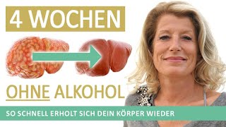 30 Tage ohne Alkohol Wie sich unser Körper vom Gift erholt  Fettleber Übergewicht Magen Darm [upl. by Bueschel]