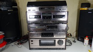 SISTEMA DE AUDIO GRUNDIG LINEA 5000 AMP SIA DECK SDC SINT DTC CD CDP BANDEJA TURN ACS ARG 1989 [upl. by Trebleht]