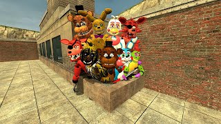 DESTROY RAINBOW FNAF SECURITY BREACH ANIMATRONIC IN GMOD [upl. by Dagall654]