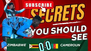 Cameroon vs Zimbabwe  full time match highlights AFCON QUALIFIERS afcon [upl. by Perdita]