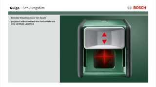 Bosch Kreuzlinienlaser Quigo  Produktvideo [upl. by Keyek]