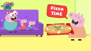 Mummy Pig Brings Big Pizza funnycartoon peppapigparody georgepig memeanimation [upl. by Nyrat]