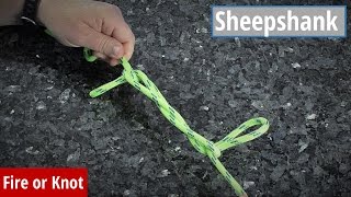 Knot Instruction  Sheepshank Two Methods [upl. by Newo990]