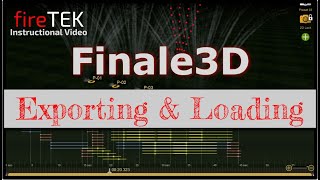 fireTEK Instructional Video Finale3D  Exporting amp Loading Scripts [upl. by Suravat951]