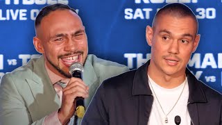 Keith Thurman vs Tim Tszyu • FULL Press Conference amp face off video [upl. by Figge]