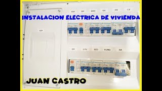 INSTALACION ELECTRICA DE VIVIENDA [upl. by Eeram]