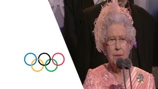 Queen Elizabeth II Officially Opens The London 2012 Olympics  Opening Ceremony [upl. by Nylorahs811]