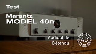 🇯🇵 Marantz MODEL 40n lamplificateur CONNECTÉ en classe AB [upl. by Aneerahs]