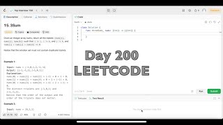 Day 200 LeetCode Problem 15 3Sum  Swift [upl. by Ennaylil]