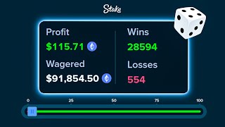 Best DICE WAGERING Strategy ON STAKE 10000000 WAGERED 2024 [upl. by Ihab447]