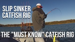 Slip Sinker Rig the One quotMust Knowquot Catfish Rig [upl. by Nasah]