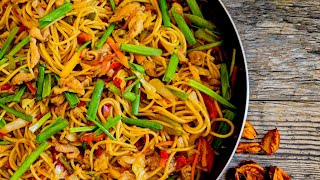 Chicken Chow Mein Recipe  Chinese Restaurant TakeOut Style  چکن چومن  चिकन चाउमीन नूडल्स  4K [upl. by Aihtekal5]