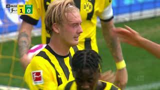 Julian Brandt scores for Dortmund from OUTSIDE THE BOX ⚽️  ESPN FC [upl. by Dunning]