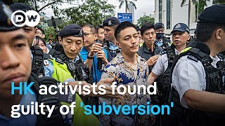 Hong Kong Democracy activists convicted in landmark ruling  DW News [upl. by Adnuhs]