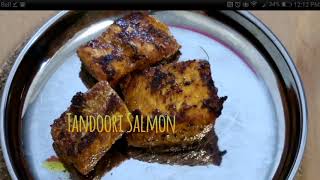 Tandoori Salmon  Paleo version  Tawa fried and Baked [upl. by Ammeg988]