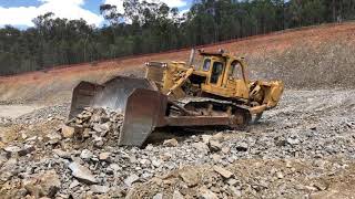 Bulldozer in action at Willans Hill [upl. by Adnimra913]