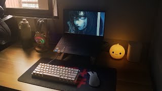 My 2024 Laptop Desk Setup  Budget tagalog [upl. by Hnahk311]