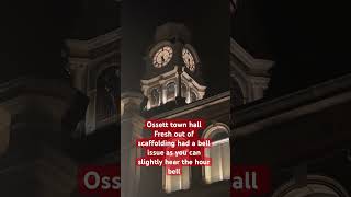 Ossett town hall strikes half past with views of the bells  ossett ossettown clocktower bells [upl. by Neelya]