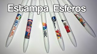 Estampadora de EsferosLapicerosBolígrafos 6 en 1 Promoción [upl. by Fu]