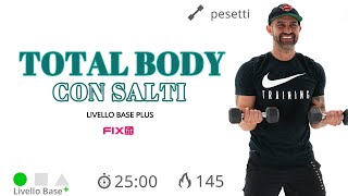 Allenamento Completo Total Body Esercizi A Corpo Libero e Con Pesetti [upl. by Hanafee]