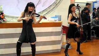 Electric Violin performance  China [upl. by Yrem]