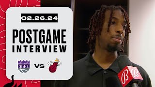 Postgame Interview Delon Wright Erik Spoelstra [upl. by Noside]