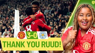 RUUD UNBEATEN MAN UTD 30 LEICESTER  LIVE MATCH REACTION  PREMIER LEAGUE [upl. by Mirna]