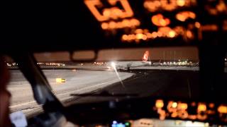 UTair569TakeOff from VnukovoCockpit viewBoeing 737500 [upl. by Fonzie]