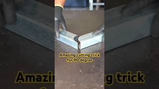 Amazing cutting trick for 90 ironweldingid degreejointscuttingskillsmetalshorts [upl. by Guido377]