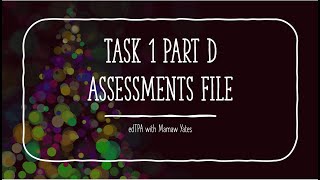 Task 1 Part D Assessments File [upl. by Hansen]