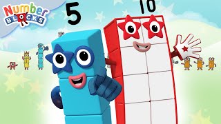 Numberblocks  Maths Partitioning Skills  Lets find numbers inside other numbers Five to Ten [upl. by Veradia358]