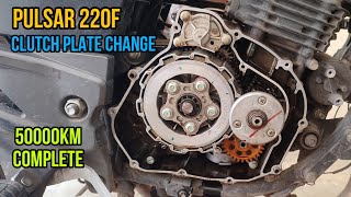 Pulsar 220F Clutch Plate Change  50000Km Complete  Peter Vlogs Tamil [upl. by Ogilvie541]