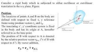 MEG 224 Lecture 6a Planar Kinematics of a Rigid Body [upl. by Eeryn]