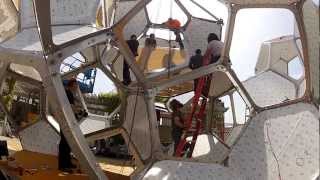 The Installation of Tomás Saraceno on the Roof Cloud City [upl. by Notniv]