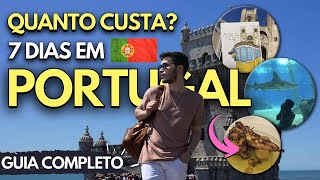 ATUALIZADO VIAGEM PARA PORTUGAL 20222023 QUANTO CUSTA E O QUE FAZER EM LISBOA EM 7 DIAS [upl. by Fen]