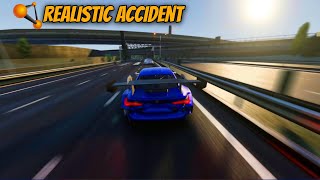 Realistic accident Beamngdrive 1 [upl. by Locin]