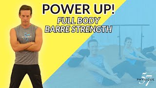 POWER UP Energizing Barre Workout for Core  Upper Body Strength [upl. by Sokairyk]