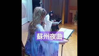 二胡と琴 二胡伴奏 二胡演奏 琴演奏 蘇州夜曲 漢服shortssuzhou nocturne [upl. by Papotto]