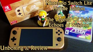 Fereviews Nintendo Switch Lite Hyrule Edition  Zelda Echoes of Wisdom  Unboxing amp Review [upl. by Pevzner]