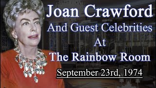 Joan Crawford  The Rainbow Room 1974  Full Footage [upl. by Ennovaj494]