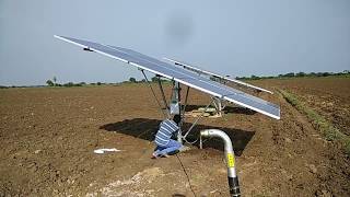 Solar powered Borewell with 5HP motor [upl. by Lonnard]