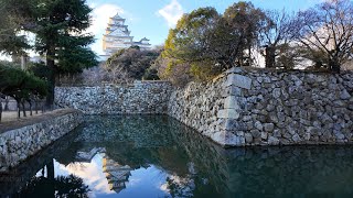 Walking Neighborhoods and Castle Park before Sunset  Himeji Japan 4K [upl. by Sira26]